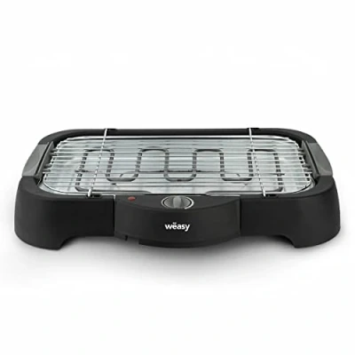 Imagen de WEASY GBE40, Plancha Grill Electrico, Multifuncion, Utilización Externa Interna, Temperatura Regulable, 2000W