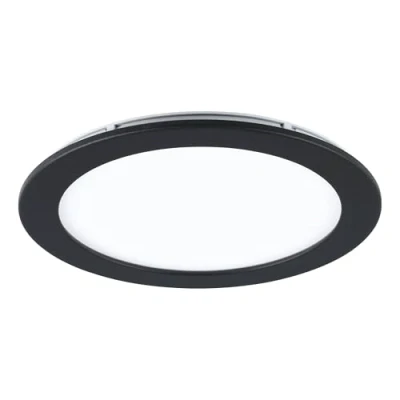 Imagen de Eglo connect.z Smart Home foco empotrable LED para el baño Fueva Z, diámetro 165 mm, ZigBee, control de voz y la aplicación, color luz, regulable, metal negro, IP44