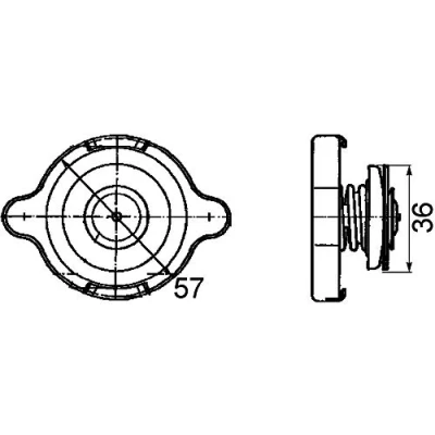 Imagen de Mahle CRB 10 000P Tapa para radiador