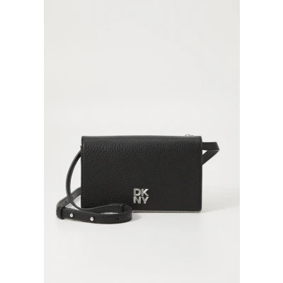 Imagen de DKNY ETTA Wallet On A String, Bolso de Mano Mujeres, Negro/Plateado