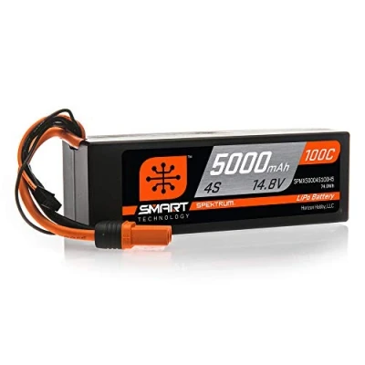 Imagen de Spektrum 14,8 V 5000 mAh 4S 100C Smart Hard LiPo: IC5, SPMX50004S100H5