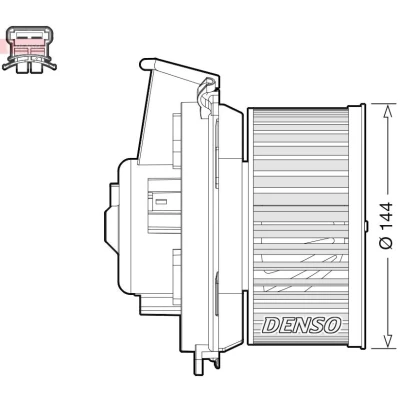 Imagen de DENSO DEA21013 Ventilador de Calefacción para vehíc. con volante a la izquierda PEUGEOT: 206 Hatchback