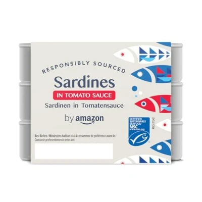 Imagen de by Amazon Sardinas En Salsa De Tomate, 3x125g