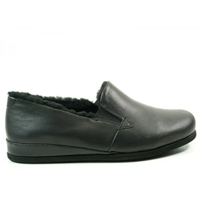 Imagen de Rohde 6420 Viborg Zapatillas de Estar por Casa Cuero Hombre, Talla:40 EU, Color:Negro