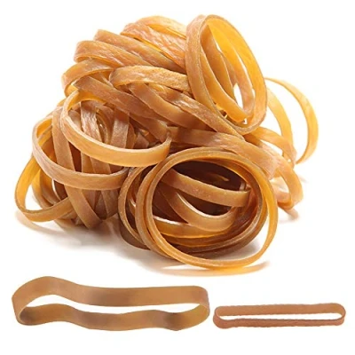 Imagen de Sweieoni 100 Piezas Bandas de Goma, Banda Goma Elástica Pesada, Gomas Elasticas Papeleria Elásticas, Papeleria, para Oficina Hogar Escuela (100 x 10 mm / 70 5mm)