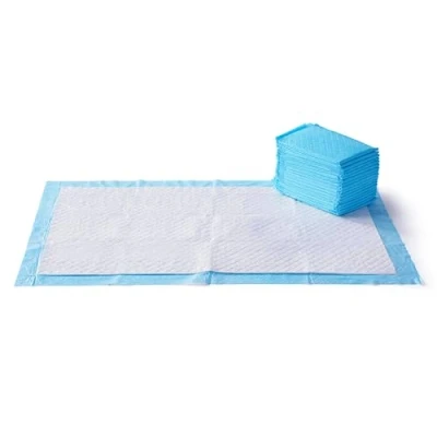 Imagen de Amazon Basics Almohadillas de adiestramiento perros y cachorros, diseño 5 capas a prueba fugas con superficie secado rápido, gigante, 30 unidades, Blanco
