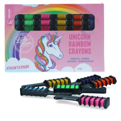 Imagen de Lucky Horse Punto de lluvia unicornio del crayón hombro One Size Multi