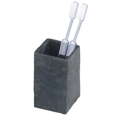 Imagen de Wenko Vaso de Dientes Slate Rock Efecto Piedra Gris Antracita