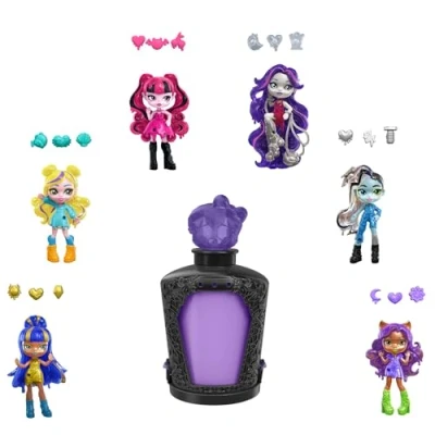 Imagen de Monster High Potions, Minimuñeca Personaje Sorpresa en un Frasco con Accesorios, revelan su diseño al aplicarles Agua, Modelos Surtidos, Juguete Regalo para niños y niñas +4 años, HYB10