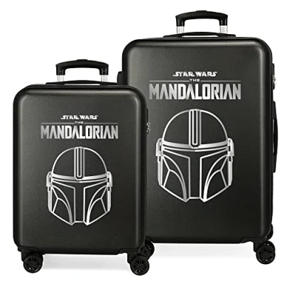 Imagen de Star Wars Legend Juego de Maletas Negro 55/68 cms Rígida ABS Cierre combinación Lateral 104L 6 kgs 4 Ruedas Dobles Equipaje Mano