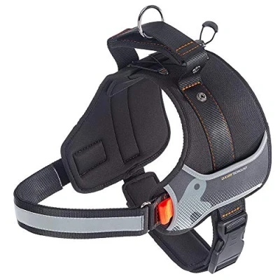 Imagen de Ferplast Arnés para Perros HERCULES LARGE, Acolchado, Resistente, Anti rasguños, Visible en la Oscuridad, con Asa