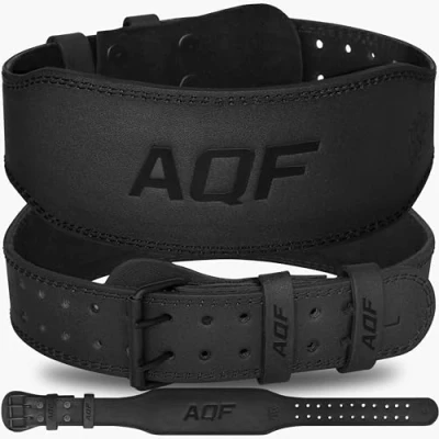 Imagen de AQF Cinturon Lumbar Gimnasio, 4&quot; 6&quot; Amplio Cuero Acolchado Cinturón Gym, Powerlifting Belt Con Acero Rodillo Hebilla, Halterofilia Para Levantamiento &amp; Fitness