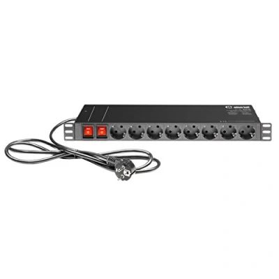 Imagen de Adam Hall 19&quot; Parts 874716 Base de enchufes para rack con 16 tomas