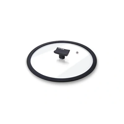 Imagen de Moneta Tapa de Cristal con Borde Silicona para Cacerolas y Sartenes, 20 cm