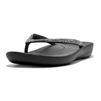 Imagen de Fitflop Iqushion Sparkle Sandalias de dedo, Mujer, Talla: 39, Black Zapatos