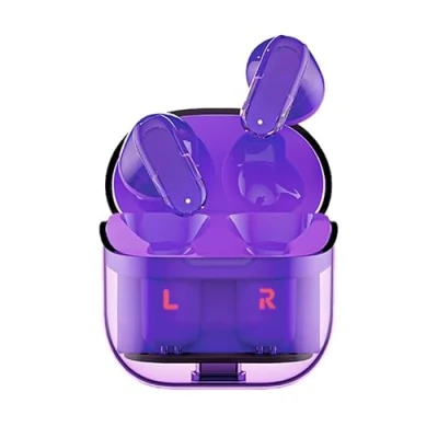 Imagen de Auriculares Stereo Bluetooth Dual Pod Earbuds Cool Crystal Violeta