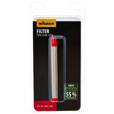 Imagen de WAGNER filtro XS S para Airless sistemas de pulverización Control Pro 250 M/250R/350M/350R, 2 piezas, rojo
