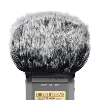Imagen de SUNMON Orejera de micrófono para grabadora digital portátil Zoom H4N Protector viento al aire libre