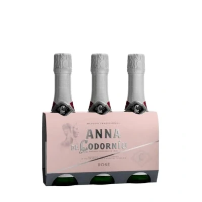 Imagen de ANNA DE CODORNIU Rosé Cava Rosado Brut, Pinot Noir Tripack 3x20cl