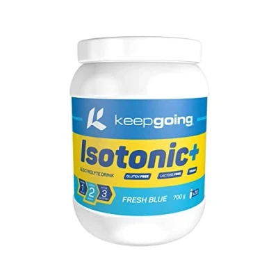 Imagen de Keepgoing Isotonic+ Bebida Isotónica en Polvo Sabor Fresh Blue Sales Minerales para Deporte Electrolitos Isotónico Ciclismo Rápida Asimilación 700g