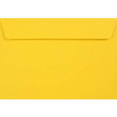 Imagen de Netuno 25 sobres de color amarillo C6 114x162 mm 120g Kreative Sun solapa recta autoadhesiva sin ventana reciclados coloridos para invitaciones tarjetas bodas cumpleaños folletos Navidad
