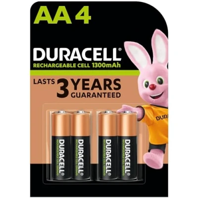 Imagen de 12 pilas recargables Duracell AAA de 900 mAh (3 blísters 4 baterías) y