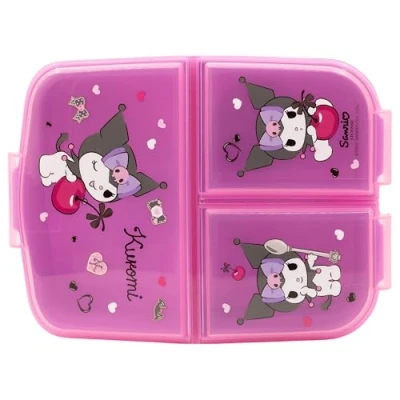 Imagen de Fiambrera infantil múltiple con 3 compartimentos de Kuromi