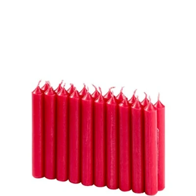 Imagen de KCB 250 223 02 Velas para árbol de Navidad, 9,6 cm, diámetro 1,2 Color Rojo (20 Unidades)