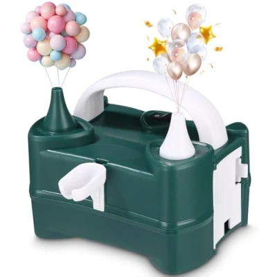 Imagen de Luftballonpumpe,Ballonpumpe Elektrisch,Elektrische Luftballonpumpe,Ballonpumpe,Ballon Pumpe 400W,Elektrische Luftpumpe Ballon, Luftballonpumpe, für Geburtstagsfeiern, Party, Hochzeitsfeiern