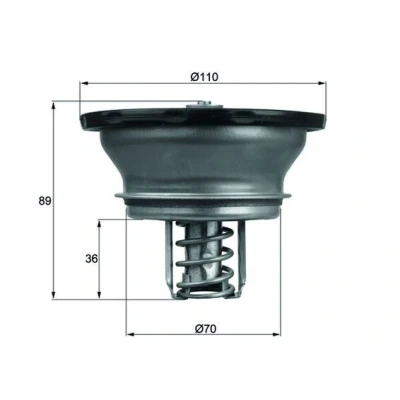 Imagen de MAHLE ORIGINAL THD 3 82 Termostato, refrigerante con junta