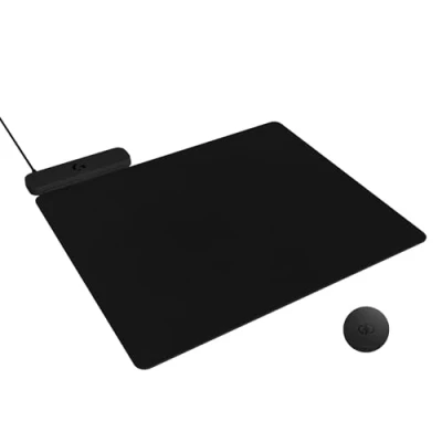 Imagen de Alfombrilla gaming Logitech G Powerplay 2, Sistema de carga inalámbrico, Disco carga, Cable USB, Negro