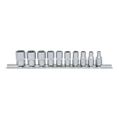 Imagen de KS Tools 917.0625 1/4&quot; Juego de llaves vaso 12 cantos, 10 pzs