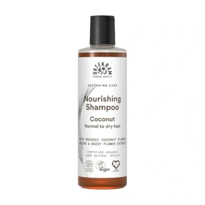 Imagen de Urtekram Champú de Coco con Néctar Orgánico y Extracto Margarita, Hidratación Natural Revitalización para todo tipo cabello, Vegano Natural, 250 ml