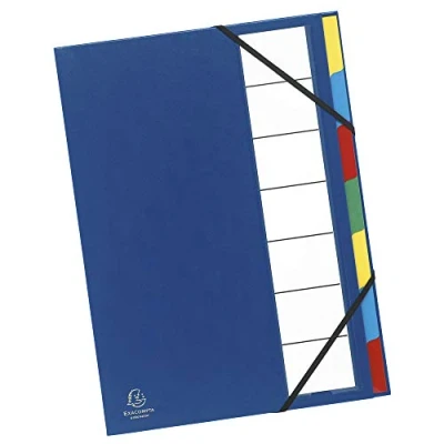 Imagen de Exacompta 237852 Clasificador con tapa dura, 7 posiciones, multicolor