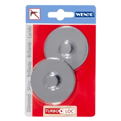 Imagen de Wenko Turbo Loc® Adaptador fijar sin taladrar Cromo