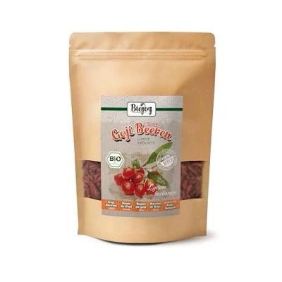 Imagen de Biojoy Bayas de Goji deshidratadas Ecológicas (500 g), sin azúcares añadidos y azufre