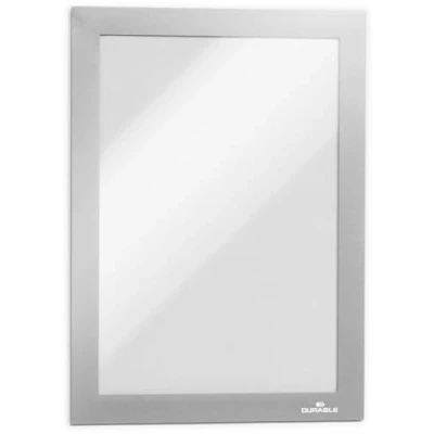 Imagen de Durable 494723 marco informativo Duraframe magnético (A5, para superficies metálicas) 5 piezas, plata