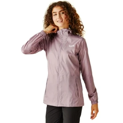 Imagen de Regatta Chaqueta impermeable Pack It III para mujer, costuras selladas, ligera y transpirable, perfecta actividades al aire libre, caminatas, senderismo acampadas