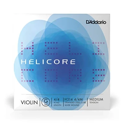 Imagen de D&#039;Addario H314 4/4M Helicore 4/4 Scale Medium Tension Single G String for Violin