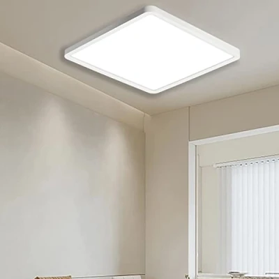 Imagen de Ouyulong Lampara Led Techo 30x30CM, Plafon Cuadrado 36W,Impermeable IP44, 4100LM, Blanco Natural 4500K, Para Cocina Baño Salon Dormitorio Pasillo Comedor Balcón Garaje