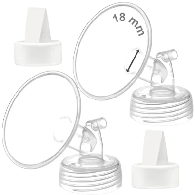 Imagen de Maymom Válvula de brida y pico pato 18 mm compatible con Spectra S1 S2 9 Plus no originales Pump Parts Reemplaza Brange Duckbill