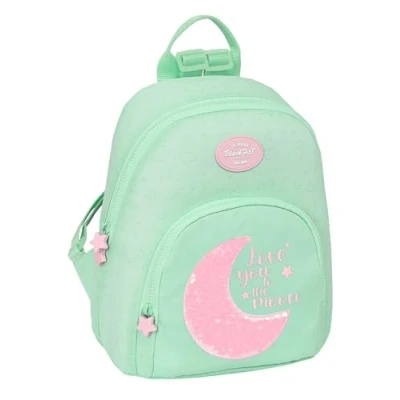 Imagen de Safta BLACKFIT8 MOON Mini Mochila para Uso Diario, Ideal Niños de Diferentes Edades, Cómoda y Versátil, Calidad Resistencia, Tejido Reciclable, 25x13x30 cm, Color Verde