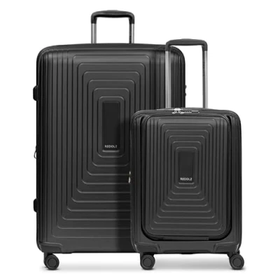 Imagen de REDOLZ Essentials 14 Maleta rígida (2 piezas, 40 x 23 55 cm, con compartimento para portátil, 3,2 kg, 52 34 77 4,4 todas las maletas de 5 cm pliegue), Negro , Klein: