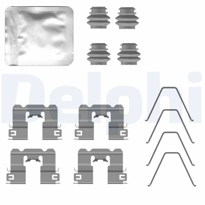 Imagen de Kit d&#039;accessoires, plaquette de frein à disque DELPHI LX0794