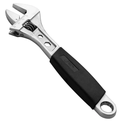 Imagen de Jetech Llave Inglesa Ajustable de 200mm(8 pulgadas) para Fontanería con Agarre Suave, Acero Cr V Forjada, Profesional Gran Aperturaancha