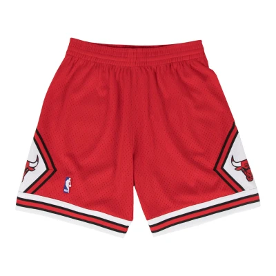 Imagen de Mitchell &amp; Ness NBA Chicago Bulls Swingman Short Pantalón corto de deporte, Hombre, Talla: Medium, Red