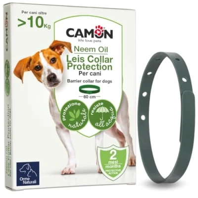 Imagen de Camon Leis Collare Barriera Con Olio Di Neem Cane 60 Cm L 12 Pezzi