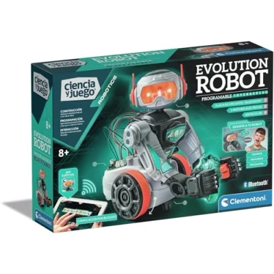 Imagen de Clementoni Evolution Robot 2.0 para Montar y Jugar, con App dedicada, Robótica Infantil a Partir de 8 años, Juguete en español (55512)