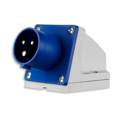 Imagen de REV 0510615555 Caravan, enchufe CEE de pared 230 V, 3 pines, monofásico + N+ PE, IP44, azul