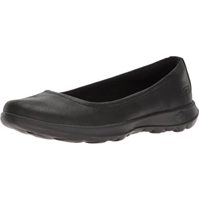Imagen de Skechers Performance Go Walk Lite Gem, Bailarinas con Punta Cerrada Mujer, Negro (BBK Black Textile/Trim), 40 EU